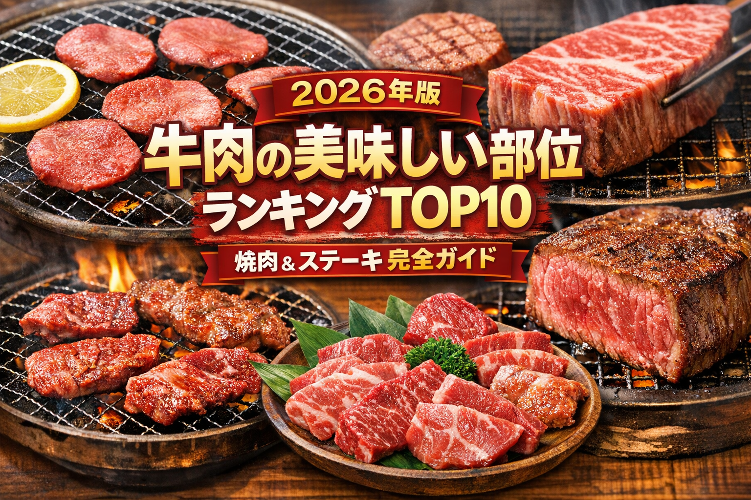 牛肉の美味しい部位ランキングTOP10｜焼肉とステーキにおすすめの人気部位【2026年版】