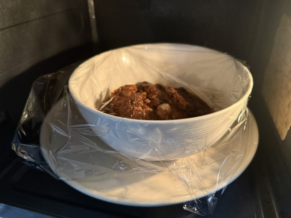 しいの食品 牛すじとろ煮 電子レンジ調理 500W 2分 簡単調理