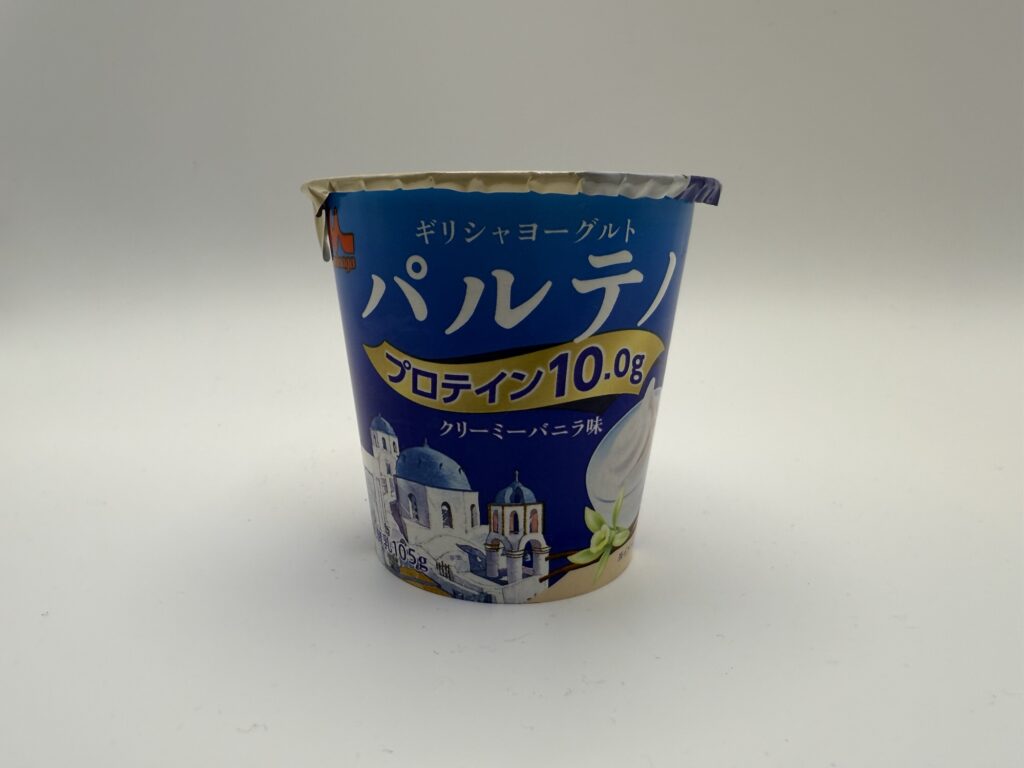ギリシャヨーグルト パルテノ クリーミーバニラ味の濃厚でなめらかな質感