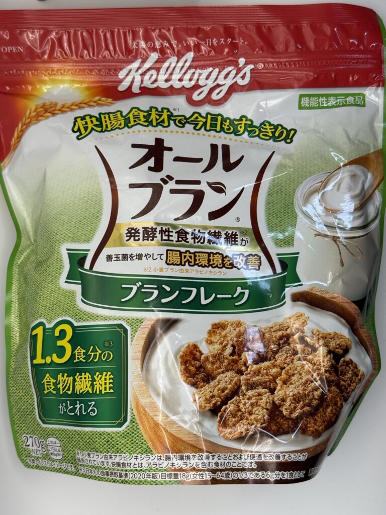 ケロッグ オールブラン ブランフレークのパッケージ